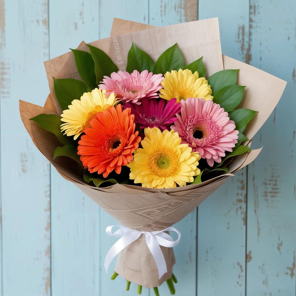 Букет цветов из: Герберы в Шилке