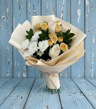 Букет цветов из:  Розы и Хризантемы в Шилке