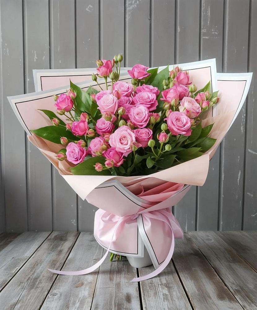 Букет Розовый кустик в Шилке