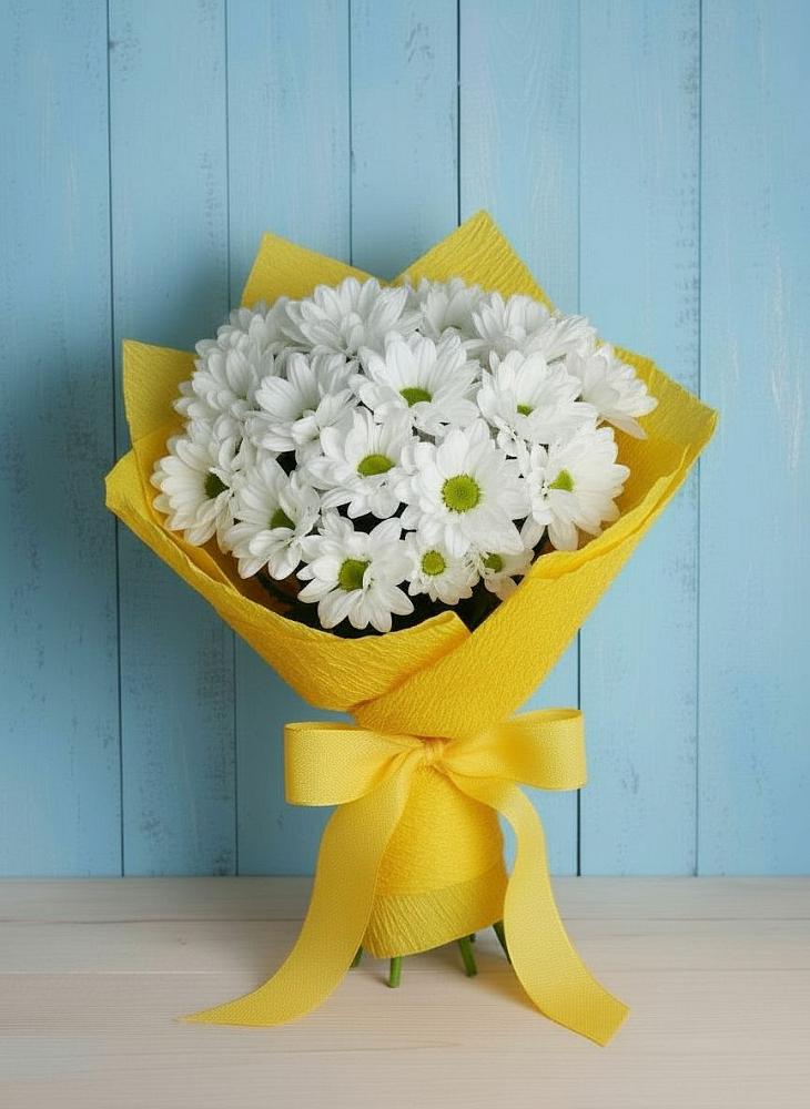 Букет цветов из: Хризантемы в Шилке